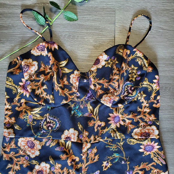Flower Print Jumpsuit - Picture 3 of 5